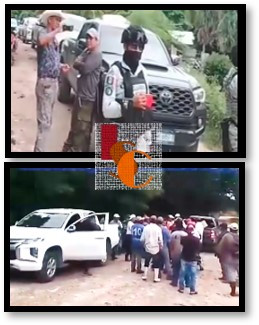 Pobladores de San Antonio retienen a personal de la Guardia Nacional y a presunto dueño de predio. 